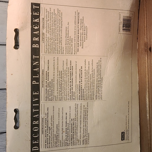 Plant hanging bundle: bracket, adjust. hook, 2 extenders NWT NIB - Picture 3 of 7